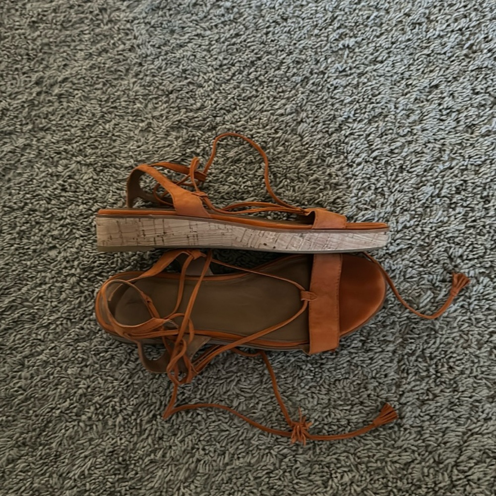Frye lace up sandals